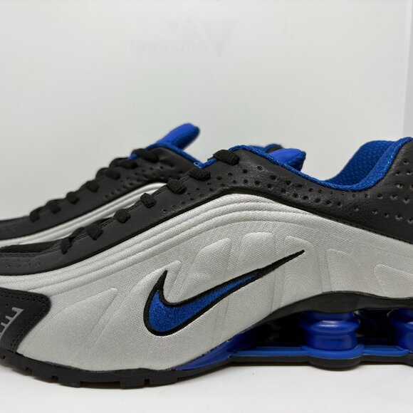 Men's Nike Shox - Black, Silver, and Blue - Picture 6 of 7